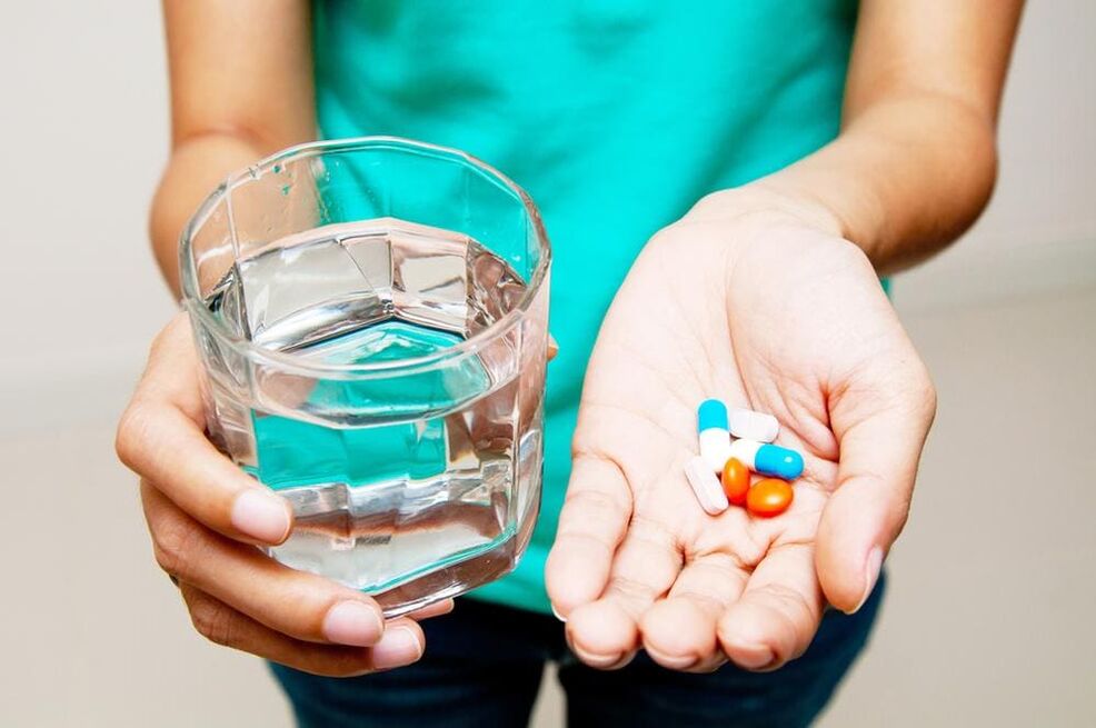 A girl takes medication to eliminate papillomas